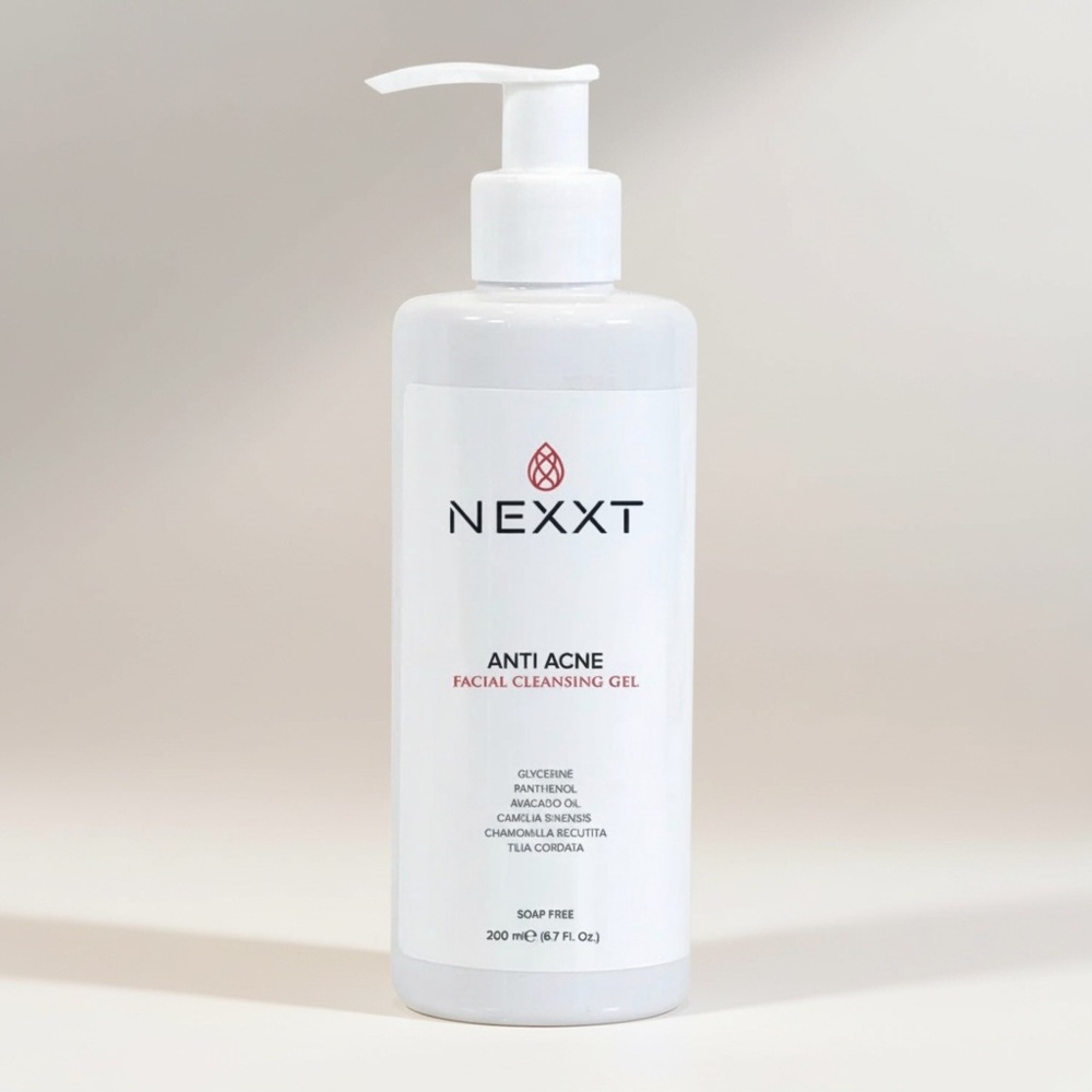 NEXXT Anti Acne Facial Cleansing Gel - White Pump Bottle - Picture 7 of 7